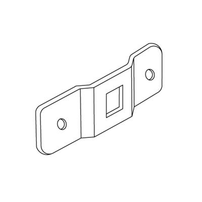 Support for awnings 48 threaded, 65X23X3 mm M6 holes